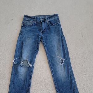 American Eagle Outfitters Women's Distressed Blue Skinny Jeans